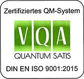 Zertifiziertes QM-System VQA nach DIN EN ISO 9001:2015